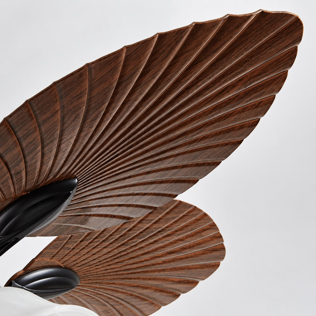 Tropical Leaf Blade Ceiling Fan with Light
