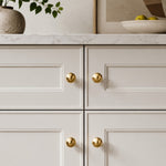 Cargar imagen en el visor de la Galería, Hammered solid brass cabinet knob