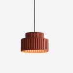 Charger l&#39;image dans la visionneuse de galerie, Lampe suspendue en résine de style nordique traditionnel orange câblée
