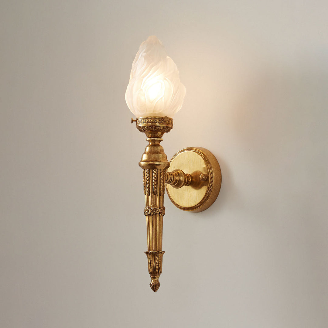 Moderne Alabaster-Wandlampe – Französische elegante Wandleuchte für Schlafzimmer, Wohnzimmer, Flur