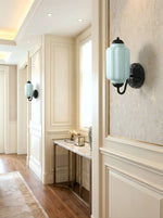 Bild in Gallery-Viewer laden, Vintage Milchglas Wandleuchte Nachttisch Flur Eloise Wandleuchte