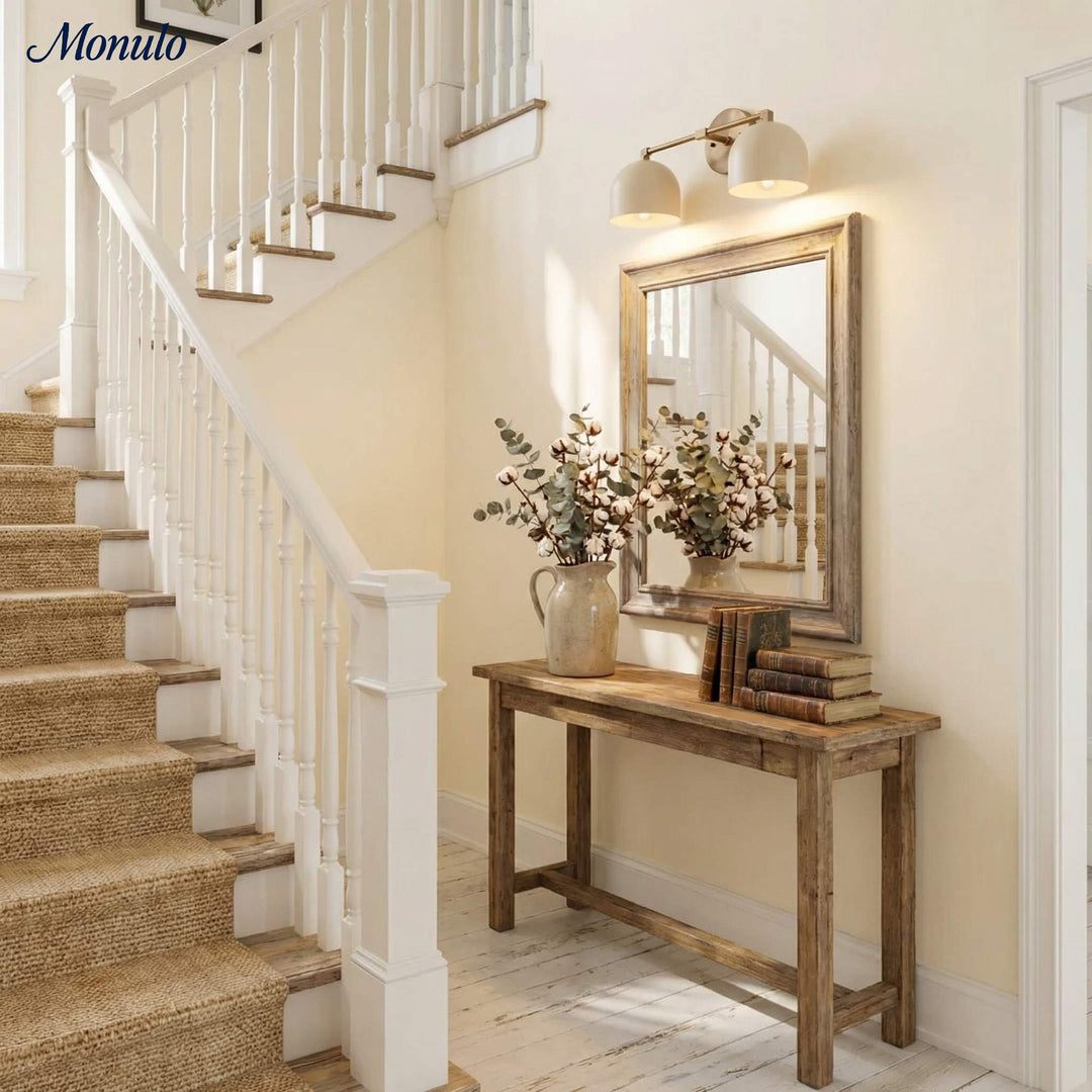 Aplique de pared Metio Dome para tocador – Lámpara de estilo Mid-Century para baño