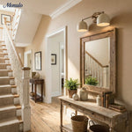 Cargar imagen en el visor de la Galería, Aplique de pared Metio Dome para tocador – Lámpara de estilo Mid-Century para baño