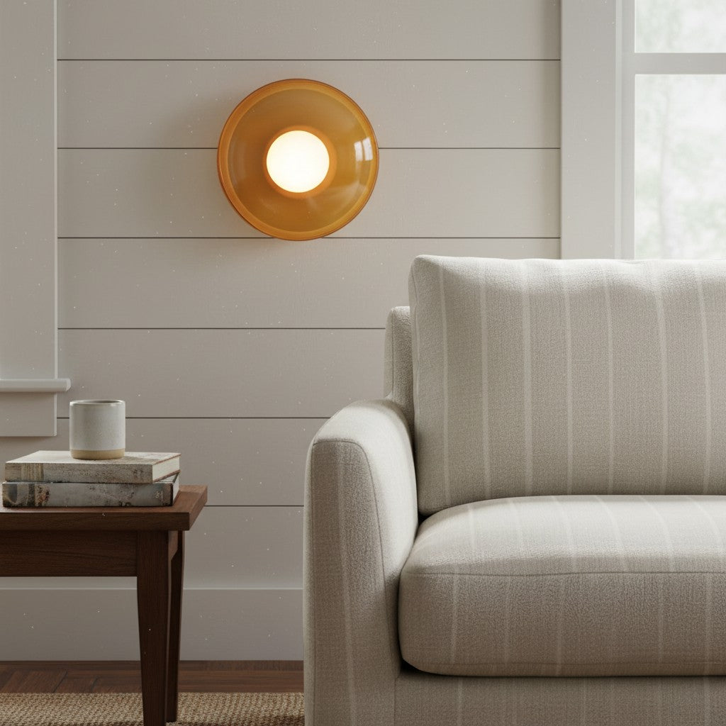 Verdoma Morandic Scheiben-Orb Wand- und Deckenlampe für moderne Innenräume