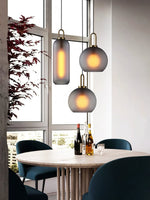 Bild in Gallery-Viewer laden, Copper-Plated Glass Plug-In Swag Pendant