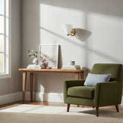 Applique Murale en Verre Laiton Ondulé Moderne Mivie - Profil Compact pour Chambres et Couloirs