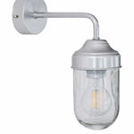 Load image into Gallery viewer, Full product view of aluminum glass wall sconce