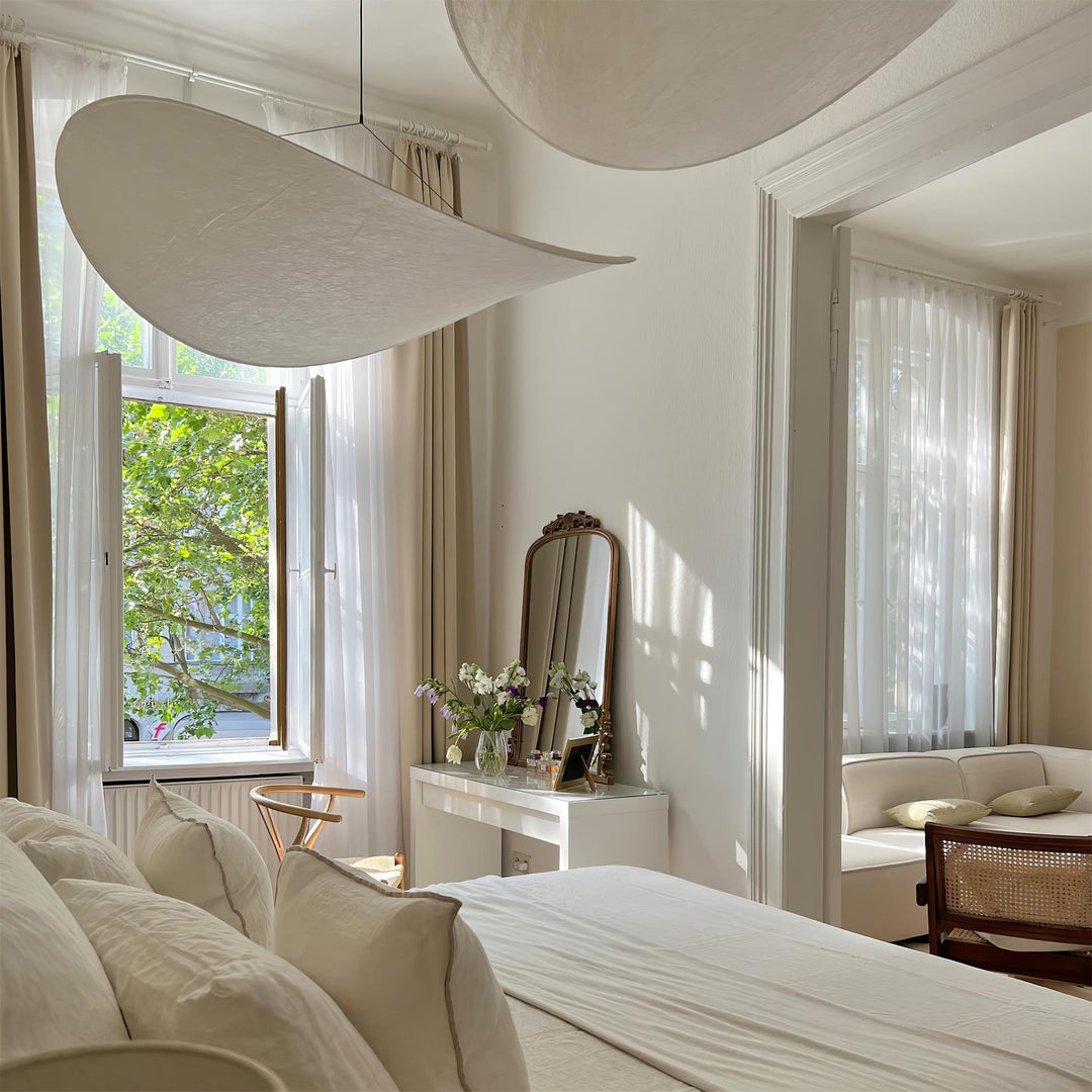 Cloudlike Mulberry Silk Plug-In Pendant Light