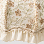 Load image into Gallery viewer, Embroidered Floral Ruffle Table Lamp