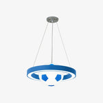 Cargar imagen en el visor de la Galería, Blue soccer pendant chandelier finish