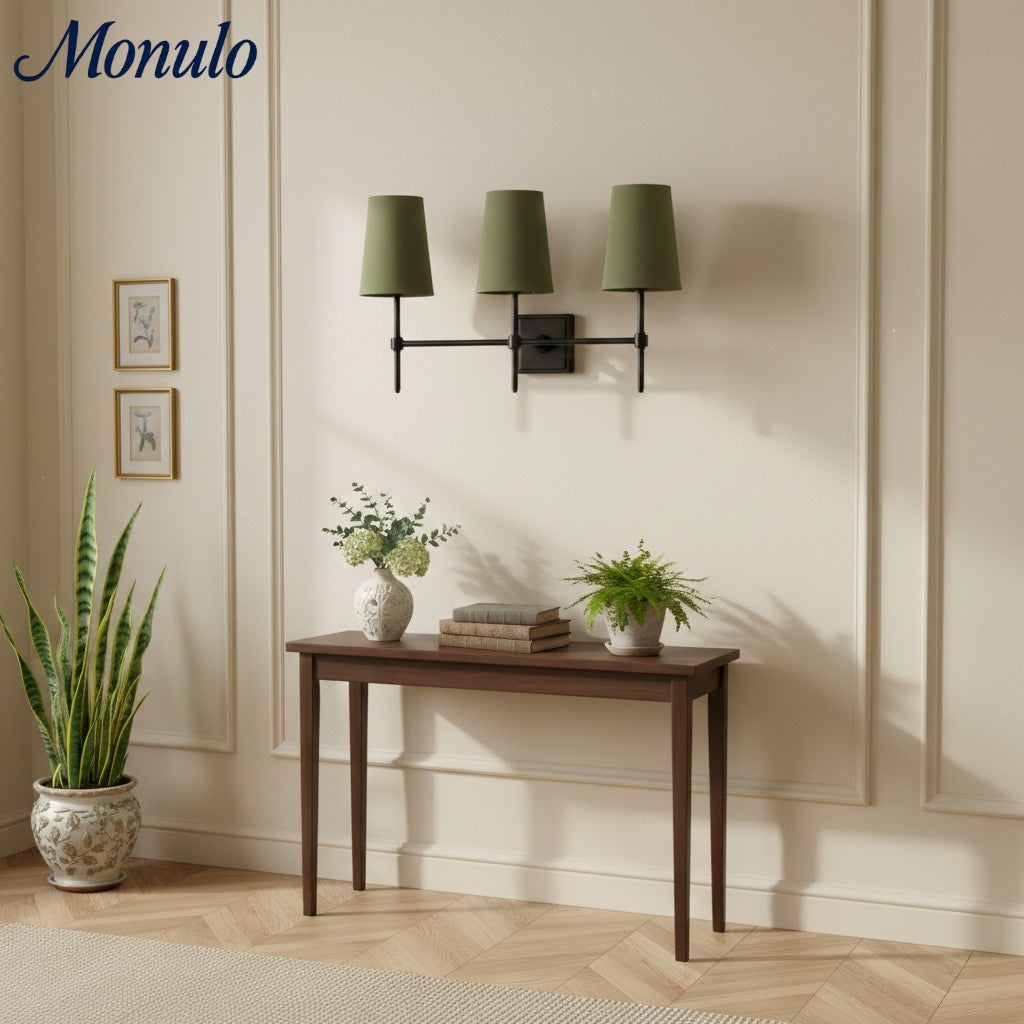 Rowan Elegant White-Linen Shade Wall Lamp – Retro Metal Wall Light for Bedroom & Hallway