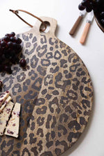 Load image into Gallery viewer, Leopard Solid Sapele Wood Board - Functional Dining Accessory for Kitchen