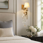 Charger l'image dans la visionneuse de galerie, Crystal and Shell Tassel Wall Sconce