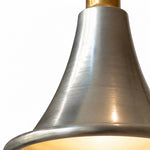 Charger l'image dans la visionneuse de galerie, Brushed iron cone shade detail