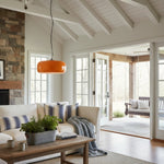 Charger l'image dans la visionneuse de galerie, Suspension Lunorae en verre arrondi - Éclairage sculptural moderne pour salon