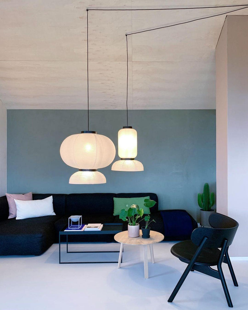 Rounded Layered Paper Plug-In Pendant