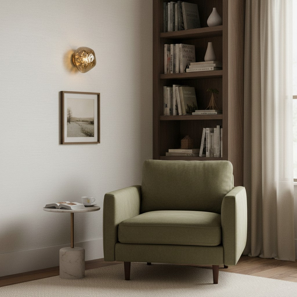 Aplique de Pared Efecto Moderno Glyador Luz de Superficie Orgánica para Sala de Estar N27