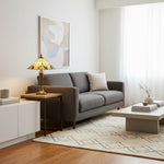 Load image into Gallery viewer, TiffStar Nature Inspired Art Glass Table Lamp - Stained Glass Leaf Pattern for Home Décor