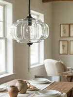 Load image into Gallery viewer, Vintage Milk Glass Semi Flush Mount Eloise Pendant Light

