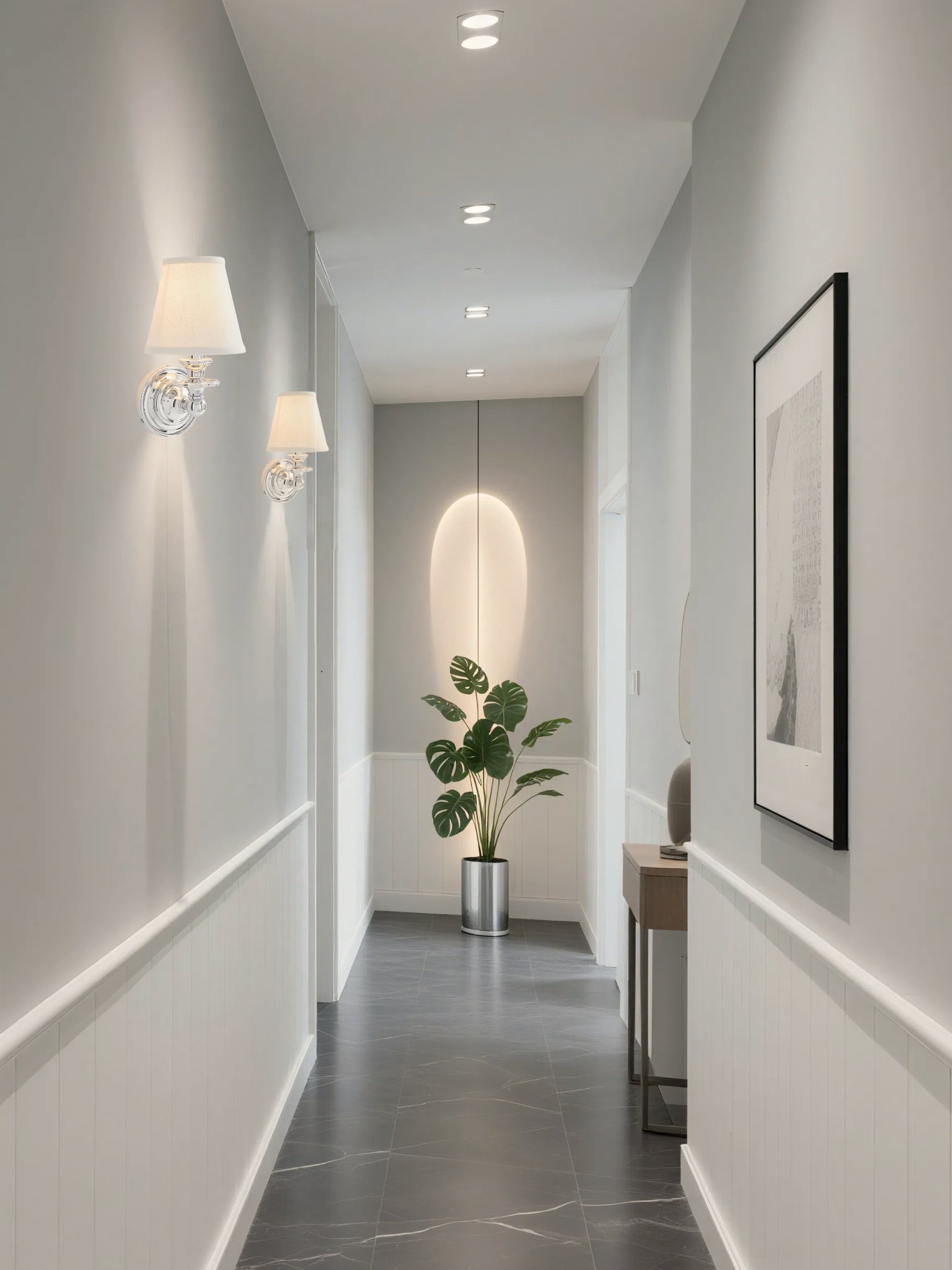 Aplique de pared con pantalla de tambor: lámpara de tela para una iluminación acogedora y rústica 