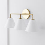 Cargar imagen en el visor de la Galería, Aplique de pared Conica Cone: iluminación moderna de vidrio de 1, 2 y 3 luces
