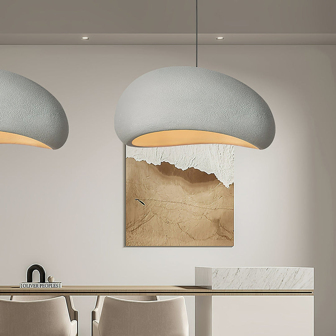 Sculptural Polystyrene Ceiling Pendant Light