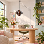 Load image into Gallery viewer, Koloro Millie Plug-In Glass Pendant Light - Retro Colorful Pendant for Modern Interiors