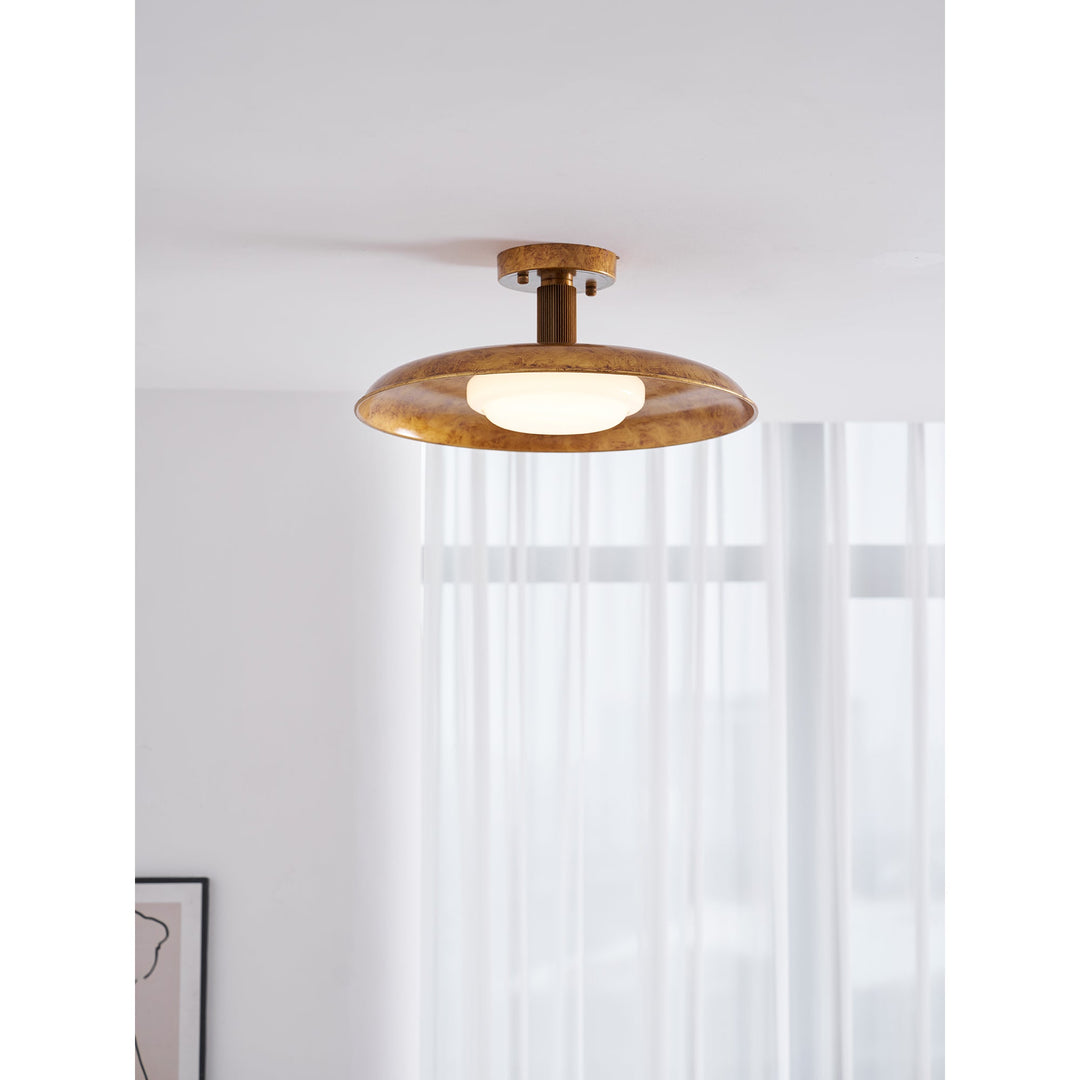 Plafonnier panneau plat style couvercle de casserole