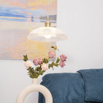 Charger l'image dans la visionneuse de galerie, Polished Brass Domed Glass Plug-In Pendant