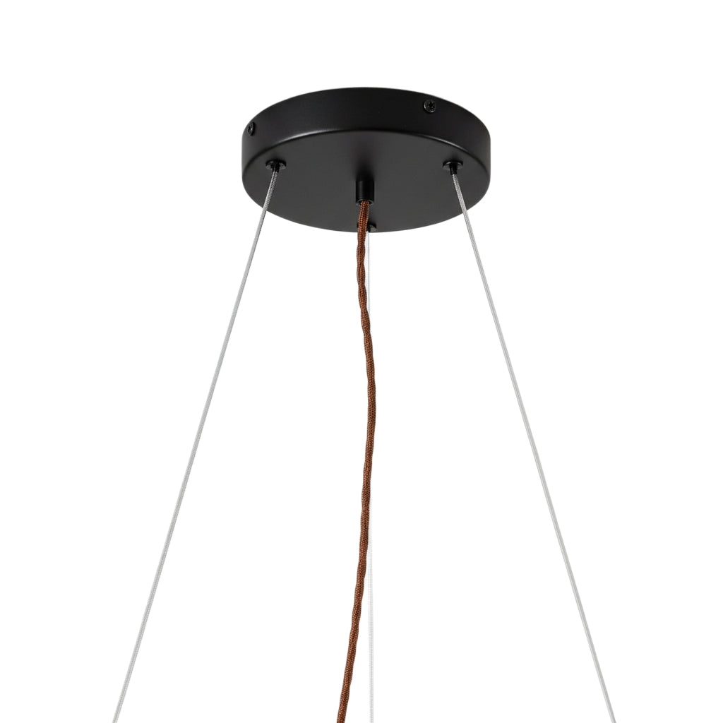 Lampe suspendue minimaliste Miravelle avec abat-jour en pierre naturelle pour salle à manger