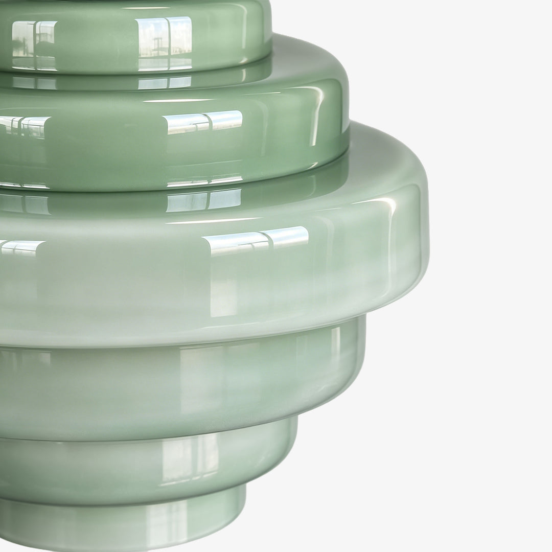 Sanenos Gradient Glass Pendant Light – Retro Geometric Design