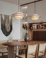 Load image into Gallery viewer, White Fabric And Metal Plug-In Pendant