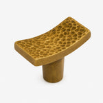 Cargar imagen en el visor de la Galería, Single-hole hammered brass cabinet knob