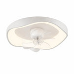 Cargar imagen en el visor de la Galería, Oscillating white 52 cm ceiling fan light SKU image