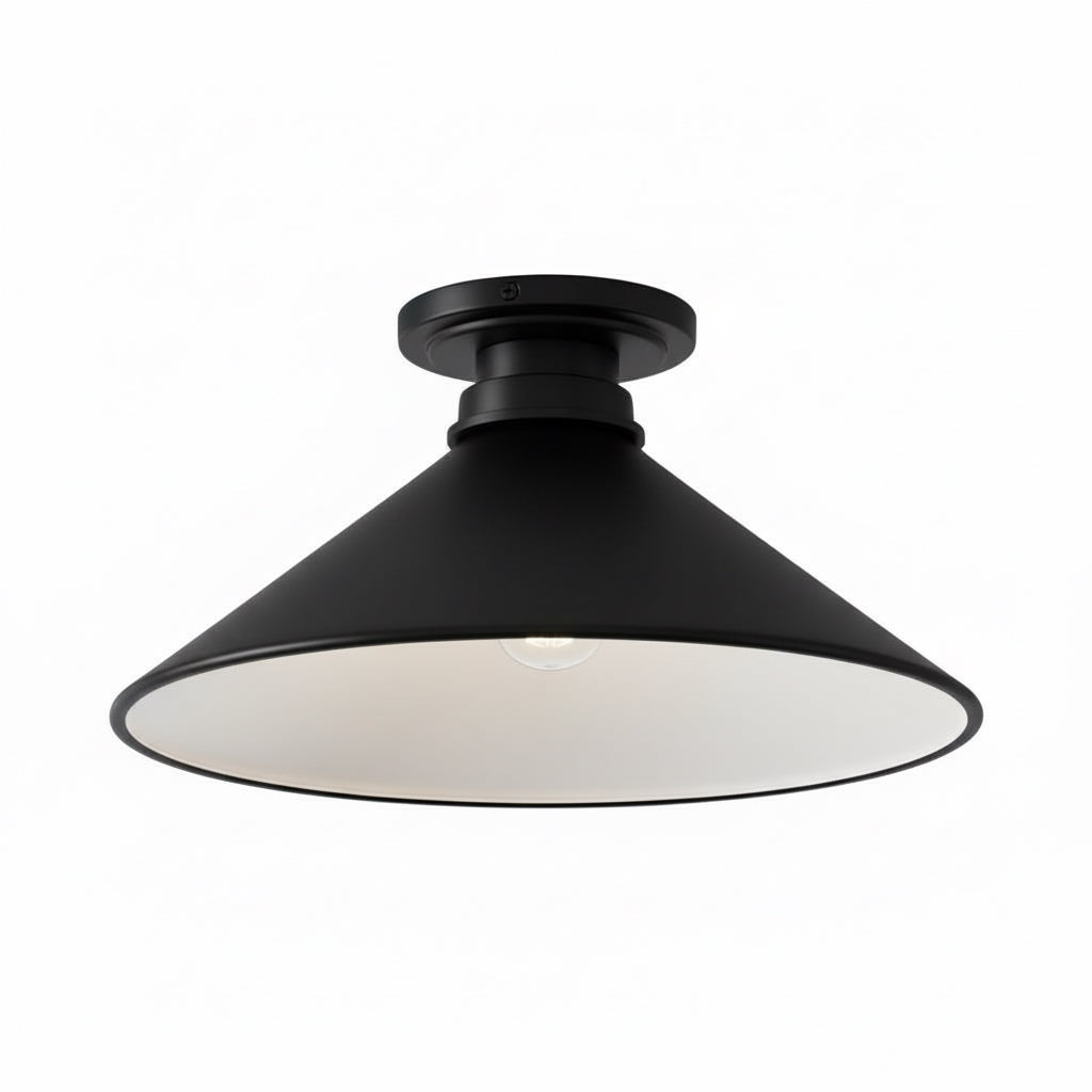 Aurenza Modern Industrial Flush Mount – Elegant Ceiling Lamp for Residential Interiors