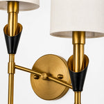 Cargar imagen en el visor de la Galería, Close-up of the fabric shade and decorative fitting