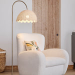 Load image into Gallery viewer, Olvara Arched Rattan Floor Lamp - Boho Chic Natural Woven Lighting

