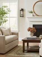 Load image into Gallery viewer, Yolvira Glass Outdoor Wall Light – Modern Metal Lantern For Porch
