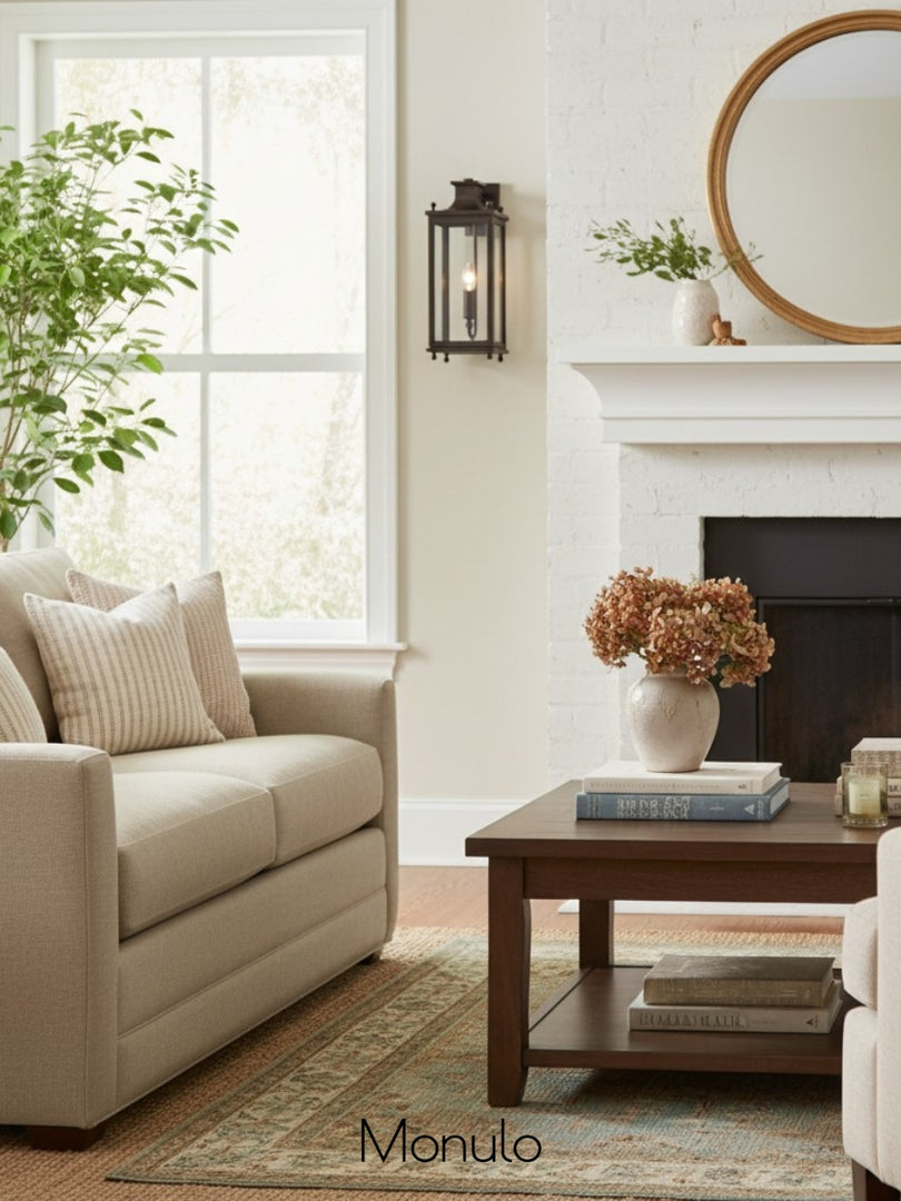 Yolvira Glass Outdoor Wall Light – Modern Metal Lantern For Porch