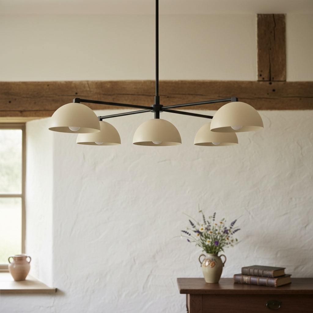 Metio Dome Stylish Ceiling Chandelier - Timeless Home Lighting Accent