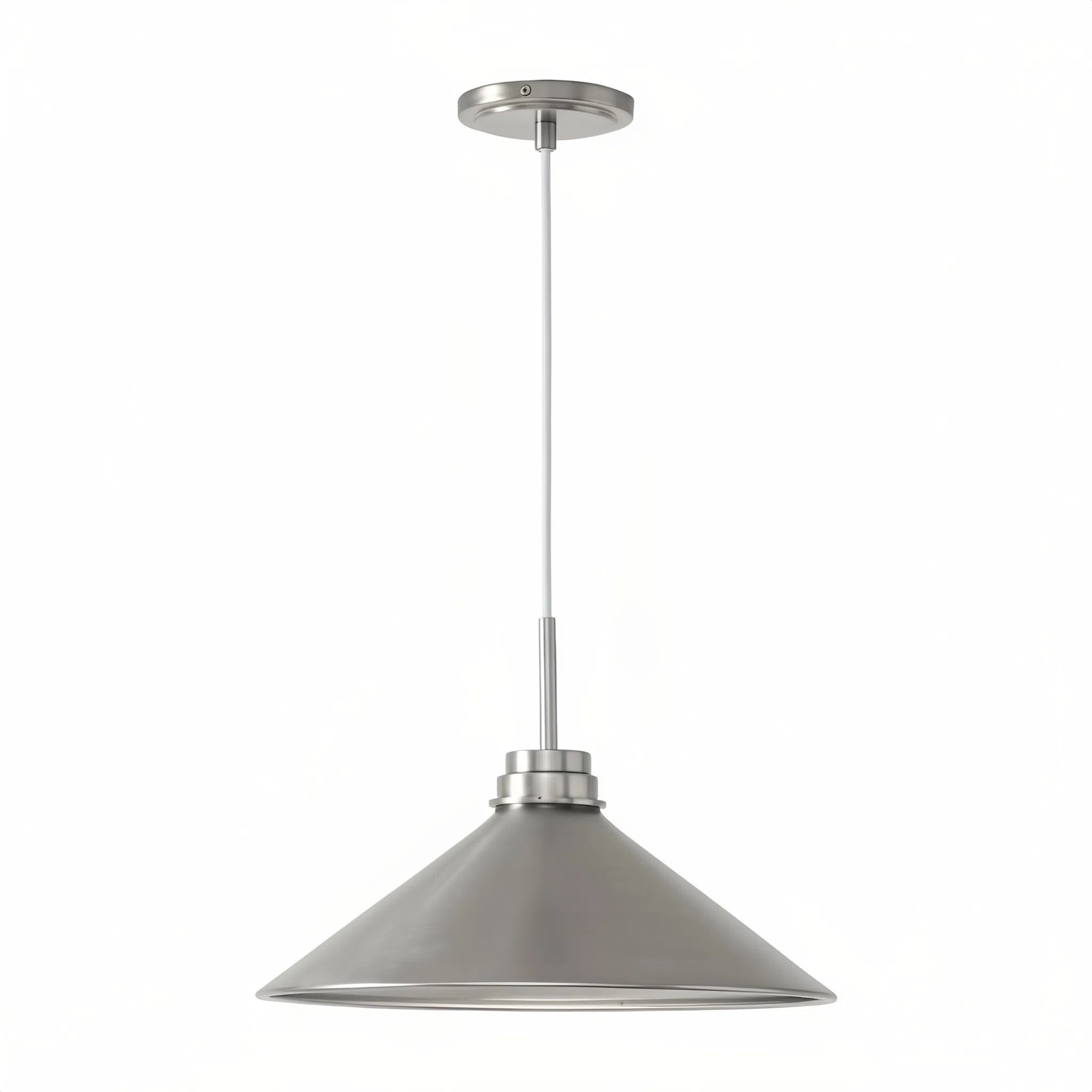 Aurenza Modern Farmhouse  Cone Pendant Light – Dimmable Kitchen and Entryway Lighting