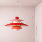 Bild in Gallery-Viewer laden, Modern Multilayer Colorful Plug‑in Swag Pendant Light - Metal Hanging Lamp