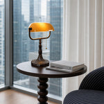 Load image into Gallery viewer, TF Tivanny Floral Stained Glass Desk Lamp - Vintage Table Light for Bedroom Study Living Room