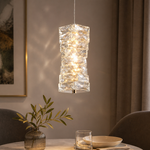 Bild in Gallery-Viewer laden, Sculptural Crystal Column LED Pendant Light