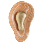 Bild in Gallery-Viewer laden, Oyster Hammerschlag Onyx Wandleuchte