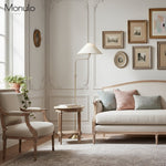 Load image into Gallery viewer, Fibura Elegant Floor Lamp – Modern Linen Shade Floor Lamp for Living Room and Lounge
