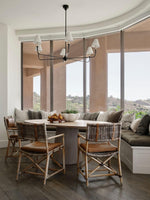Load image into Gallery viewer, Sleek Chandelier Featuring Layered Linear Silhouette
