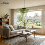 Cargar imagen en el visor de la Galería, Lámpara colgante de vidrio con forma de disco apilado Verdoma Iluminación nórdica contemporánea para cocinas