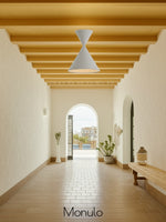 Load image into Gallery viewer, Brivana Metal Cone Ceiling Light - Modern Nordic Flush Mount Design
