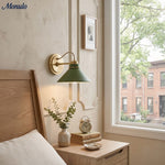 Cargar imagen en el visor de la Galería, Aplique de pared Aurenza con brazo curvo y forma de globo: lámpara de pared industrial moderna para baño, dormitorio y pasillo.
